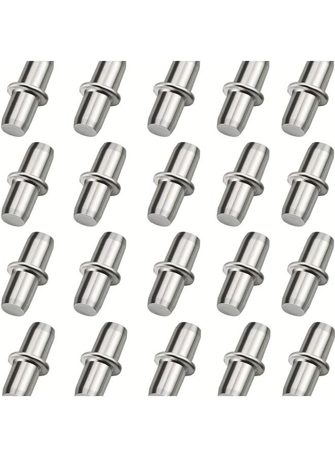 20pcs 5mm Nickel Plated Metal Rack Pins Sturdy Furniture Rack Support Brackets - Image 2