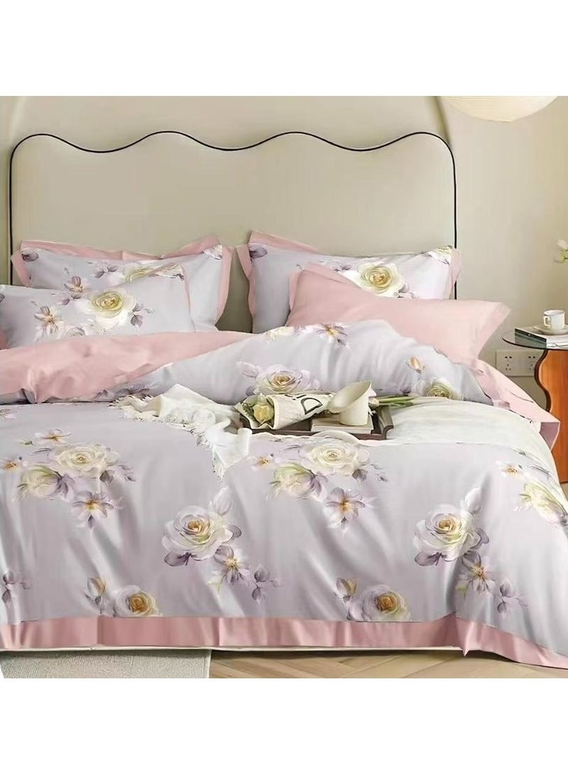 Duoduo home Light Luxury Tencel duvet cover set  , high quality king size ,with duvet cover 220*240cm, new model,4pcs set - Image 1