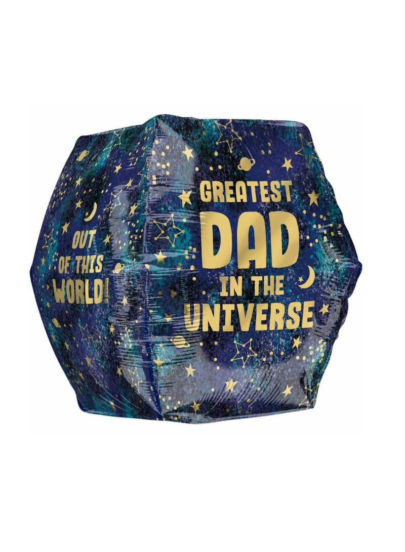 Anagram Galaxy Dad Anglez UltraShape Balloon 40cm  - Image 1