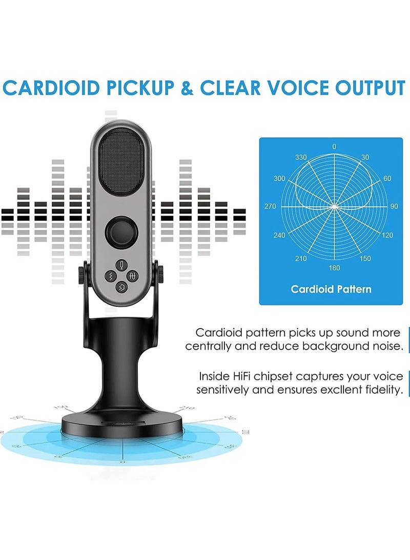 Jmary MC-PW7 Multifunctional USB Recording Microphone for Podcast Gaming and Live Streaming - Image 1