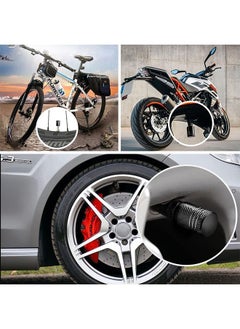 Generic 4 Pcs Universal Tire Valve Stem Caps, Corrosion Resistant Leak-Proof Heavy-Duty Anodized Alloy, for Car Bike Truck Motorcycle (Black)  - Image 5