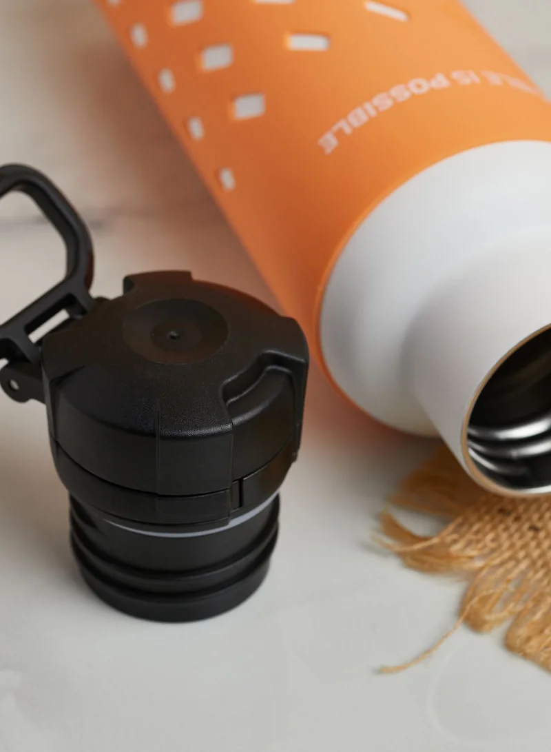 The Emirates Thermos Bottle With Soft Grip Silica