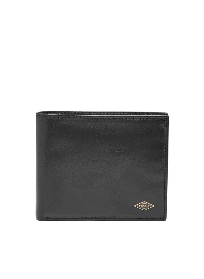 FOSSIL محفظة رجال جلدية سوداء من فوسيل رايان (ML3736001x4.75"L x 1"W x 3.75"H) - Image 1