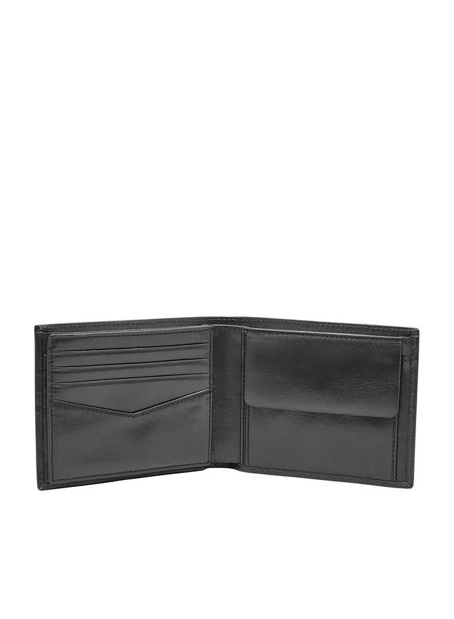 FOSSIL محفظة رجال جلدية سوداء من فوسيل رايان (ML3736001x4.75"L x 1"W x 3.75"H) - Image 2