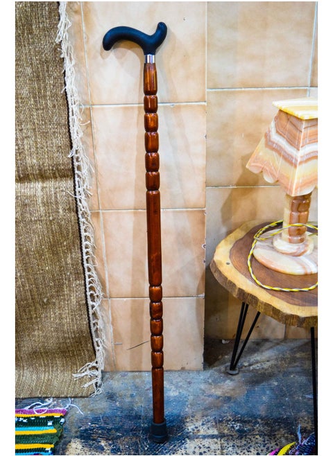 Brown wooden crutch produced by Egypt Antiques, 100% handmade