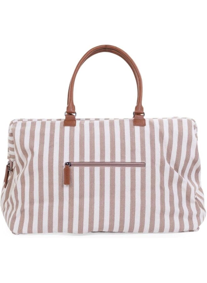 erorex Mommy Bag Stripes Diaper Changing Big Bag Nude Terracotta - Image 3
