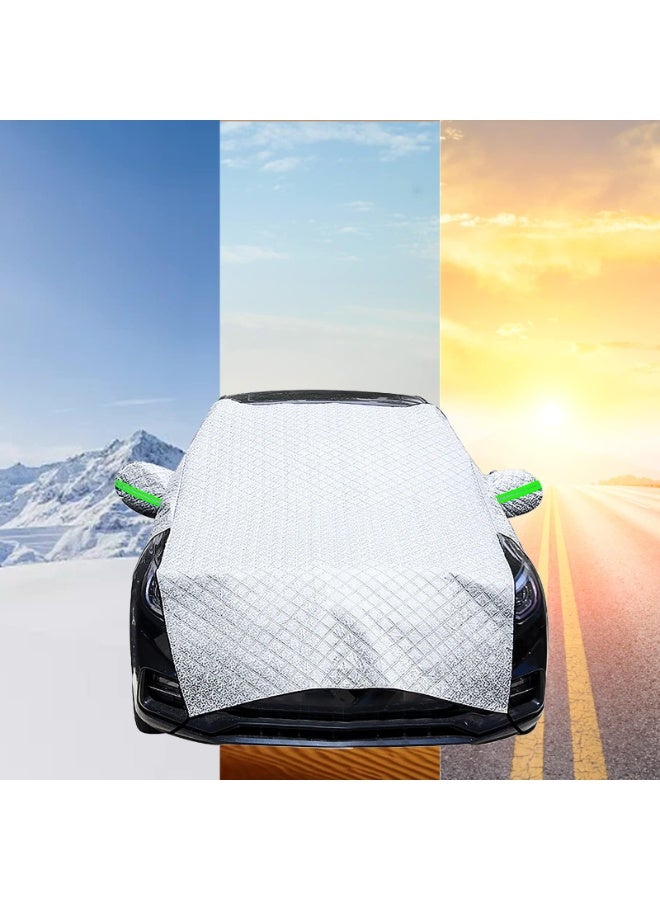 Car Windscreen Sun Shade – Front Window Protector for Summer Heat, UV Rays, Dust & Sand – All Weather Auto Sunshade Cover - Image 1