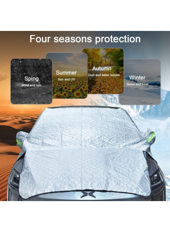 Car Windscreen Sun Shade – Front Window Protector for Summer Heat, UV Rays, Dust & Sand – All Weather Auto Sunshade Cover - Image 5