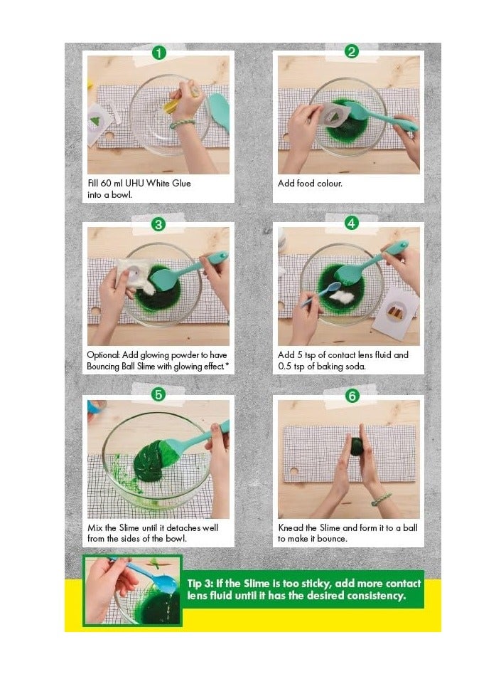 UHU White Glue 245 ml, the solvent-free crafts glue for creative fun.Glues paper, cardboard, felt, textiles, feathers, pearls, wood, natural materials, etc. - Image 3