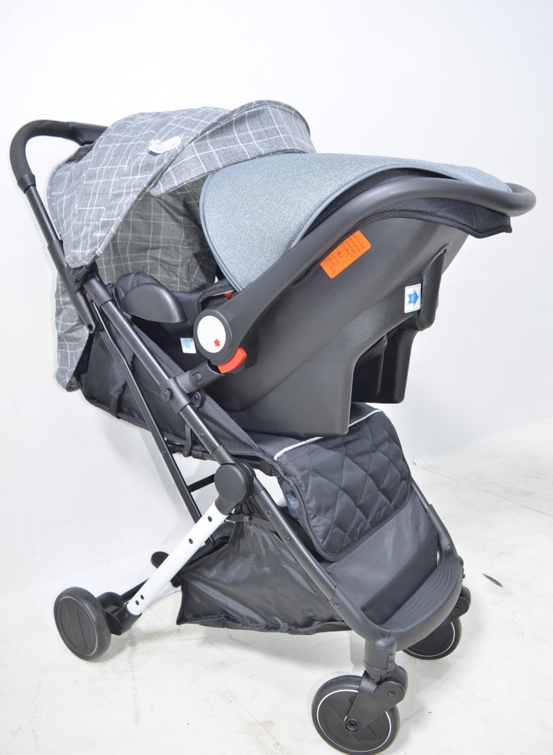 Baby Stroller with a Car Seat also Foldable Suitable for Travel and Lightweight in Attractive Colours - Image 3
