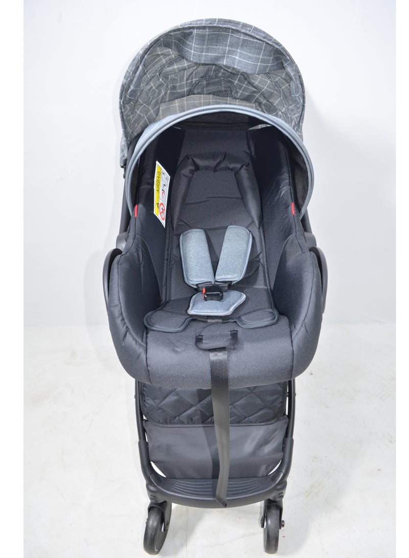 Baby Stroller with a Car Seat also Foldable Suitable for Travel and Lightweight in Attractive Colours - Image 4
