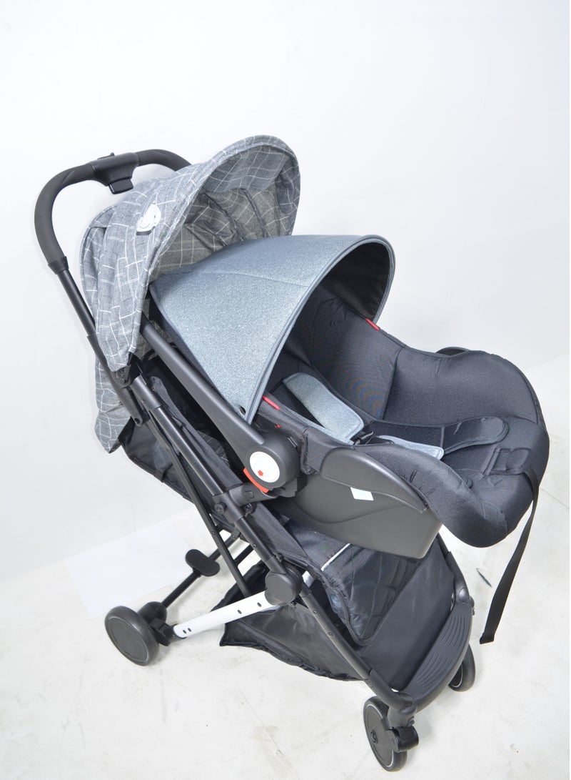Baby Stroller with a Car Seat also Foldable Suitable for Travel and Lightweight in Attractive Colours - Image 2