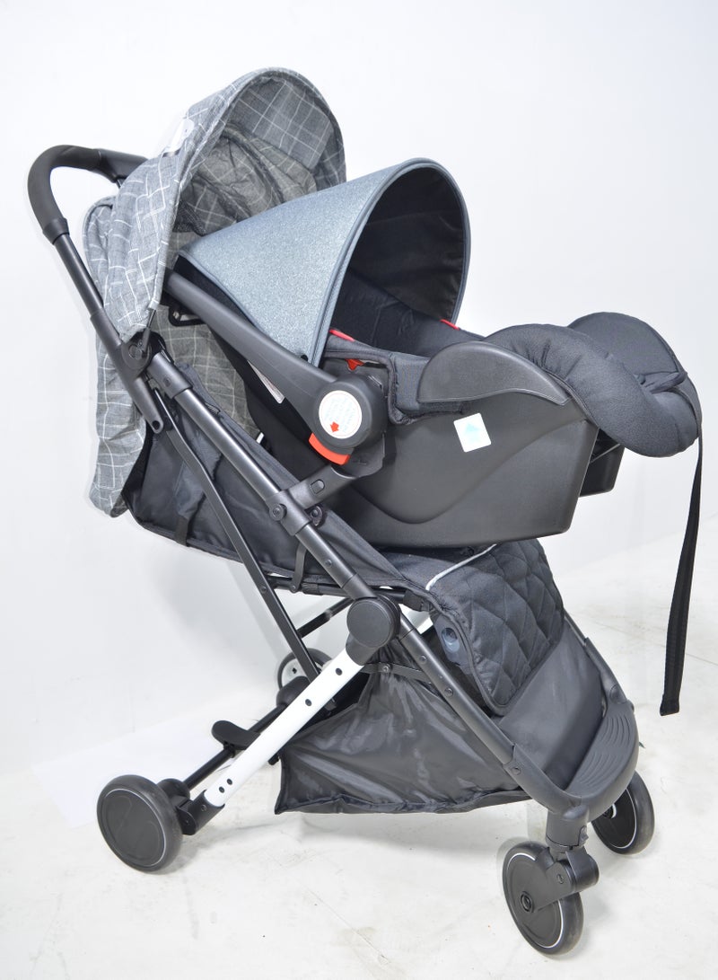 Baby Stroller with a Car Seat also Foldable Suitable for Travel and Lightweight in Attractive Colours - Image 1