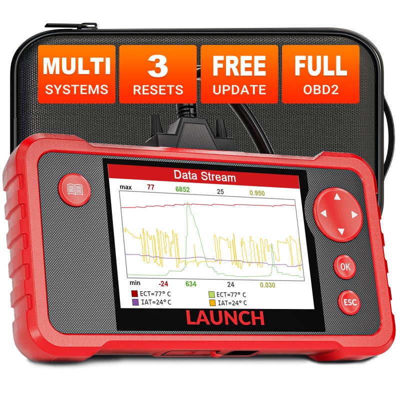 LAUNCH CRP123 V20 Elite OBD2 Scanner 2025 New EngineABSSRSTransmission Car Diagnostic Tool With Oil ResetThrottle AdaptionSAS Relearn Check Engine Code Reader Lifetime Free Update Scan Tool