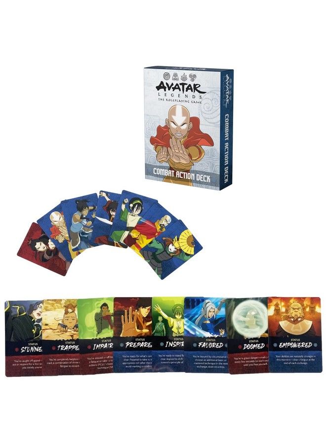 Magpie Games Avatar Legends The Rpg: Combat Action Deck Expansion 55 Card Deck Expansion Pack To Be Used With Avatar Legends Rpg Core Book Features Stance Technique And Status Cards - Image 3