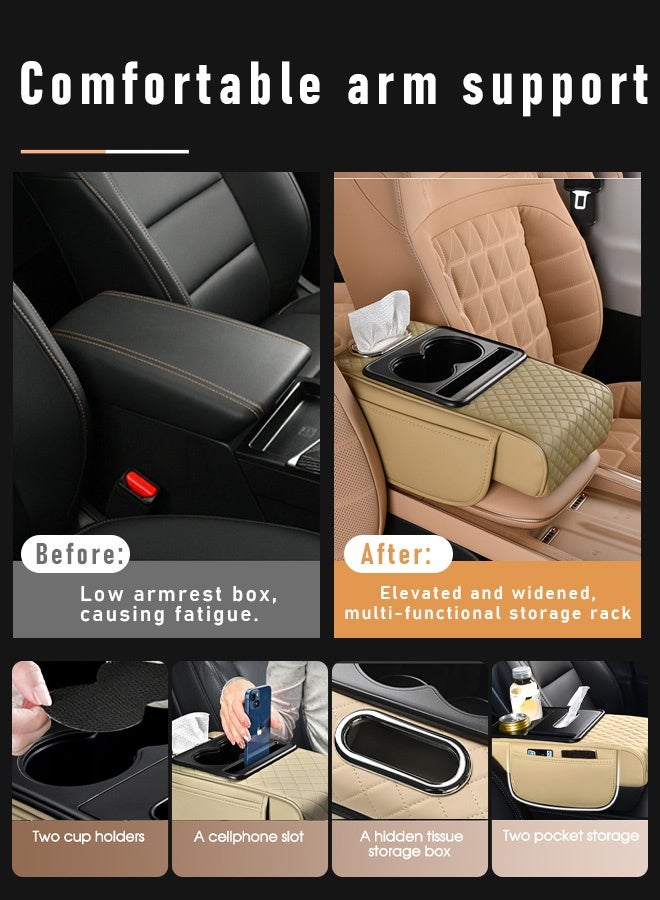 Generic Multifunctional vehicle-mounted height-enhancing integrated armrest box pad  - Image 5