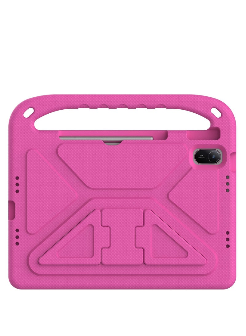 Kids Case For Huawei MatePad SE 11-Inch (2024) EVA Foam Lightweight Shockproof Duarable Tablet Cover with Handle Stand Case For Children Firendly (Pink) - Image 3