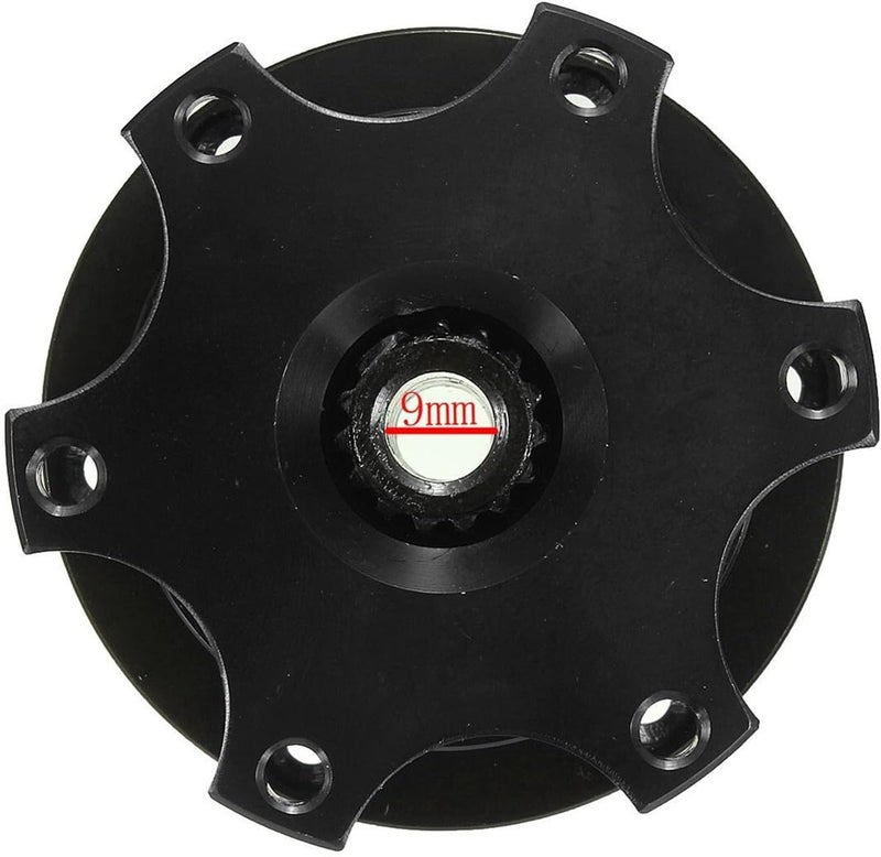 QASULER Universal Aluminum Steering Wheel Quick Release Hub - Image 2