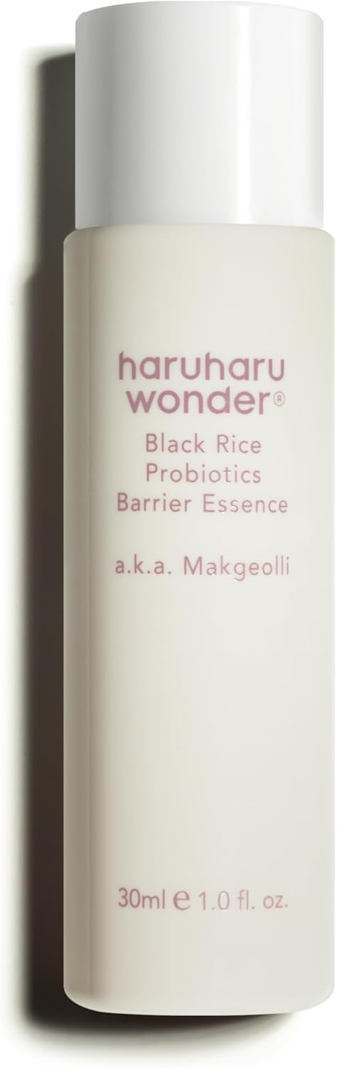 HARUHARU haruharu Wonder Black Rice Probiotics Barrier Essence 101 fl oz Travel Size Essence Toner to Strengthen Skin Barrier with Ceramides Fermented Ingredients Soothing Moisturizing Plumping