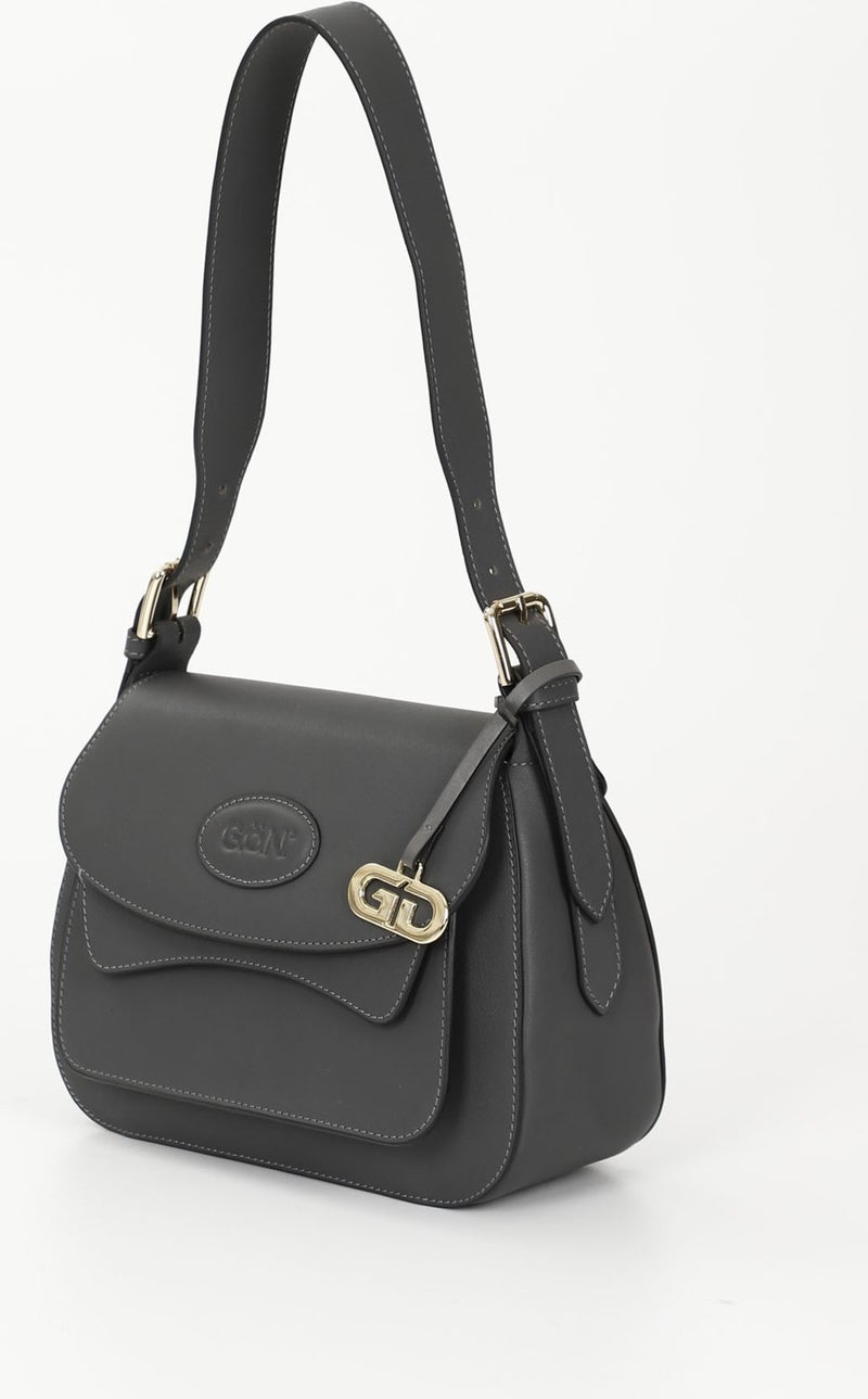 Gönderi(r) Gön Platinum Genuine Leather Small Size Women's Shoulder Bag K8365  - Image 4