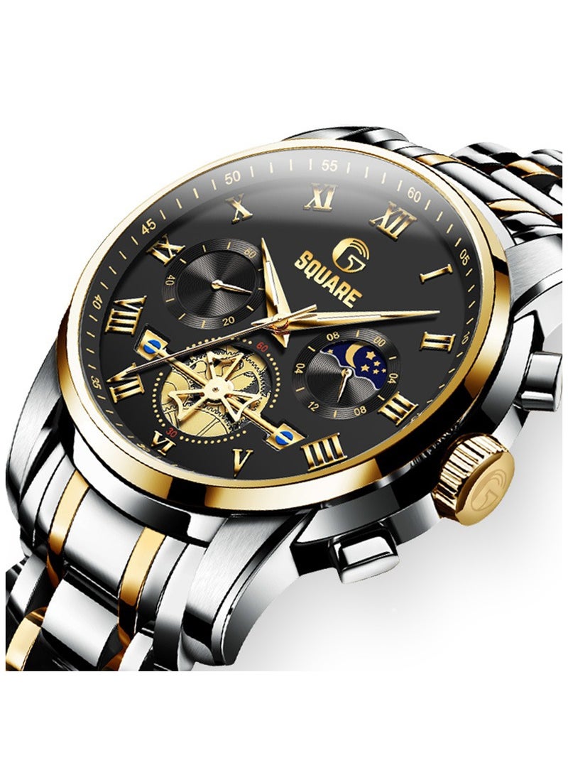 Gsquare Men’s Analog Quartz Two tone Stainless Steel Watch – Model 2858 - Image 2