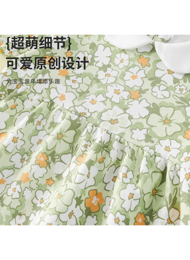 Doxiluka newborn Baby Girl Dresses - Summer Romper With Floral Print, Sweet Princess Outfit For Infants - Image 5