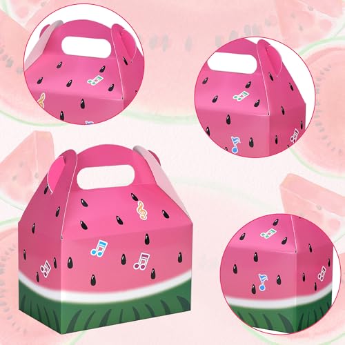 Caoekego Cartoon Melon Party Snacks Boxes 16 PCS Cartoon Melon Candy Bags for Watermelon Theme Birthday Party Supplies Goodie Bag - Image 4