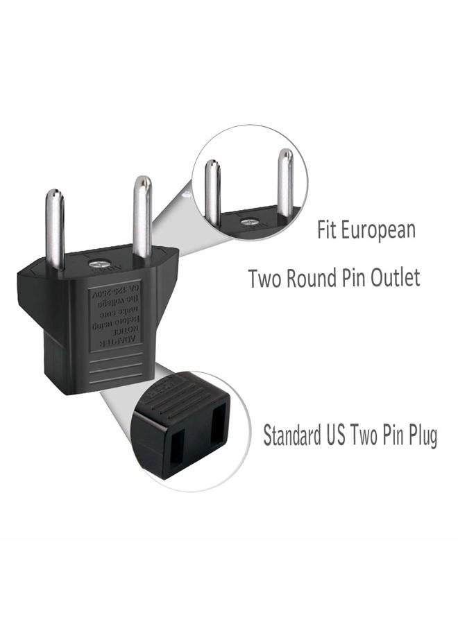 Inovat 8 PCS American USA to European Outlet Plug Adapter - Image 3