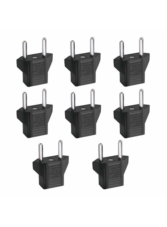 Inovat 8 PCS American USA to European Outlet Plug Adapter - Image 1