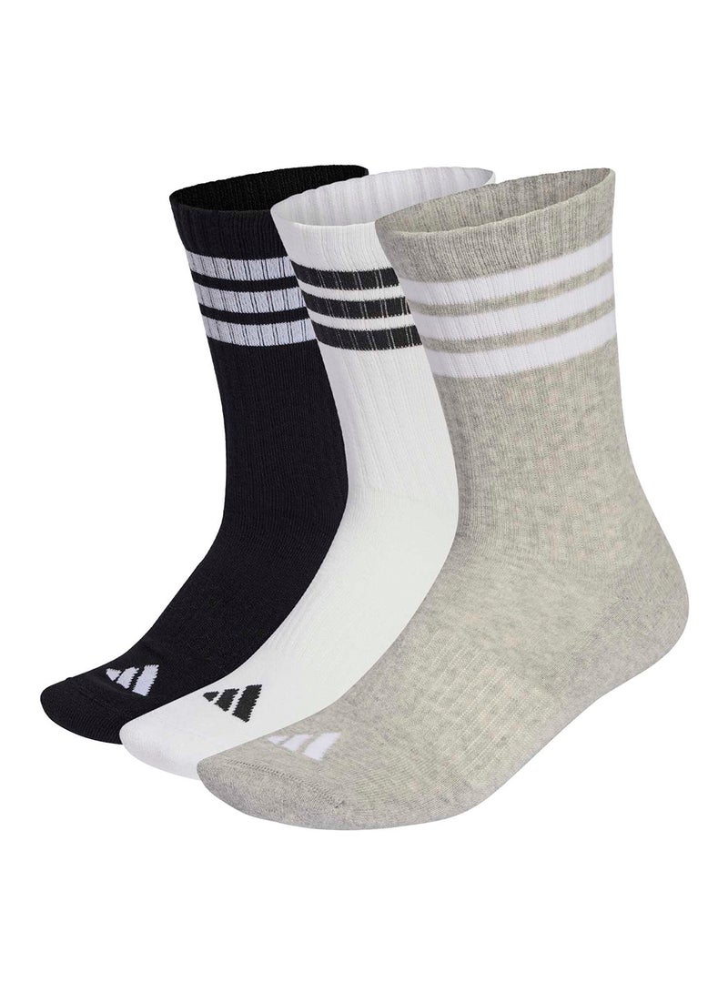Adidas 3Stripes Cushioned Sportswear Crew Socks 3 Pair Pack - Image 1