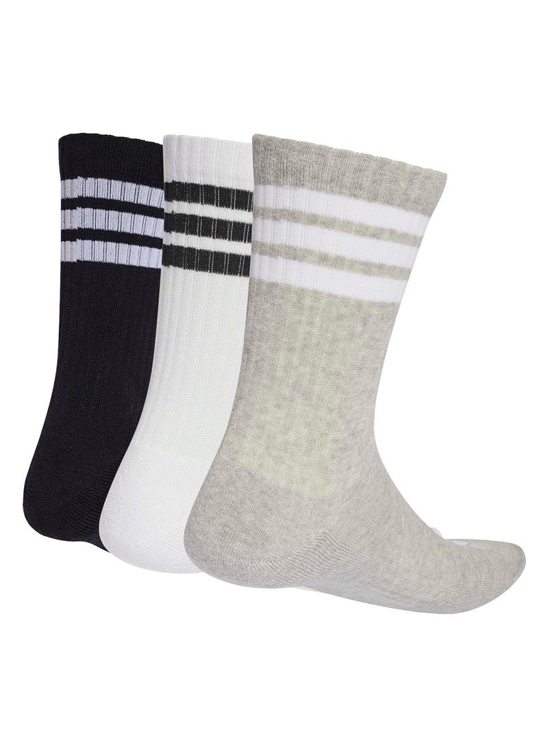 Adidas 3Stripes Cushioned Sportswear Crew Socks 3 Pair Pack - Image 2