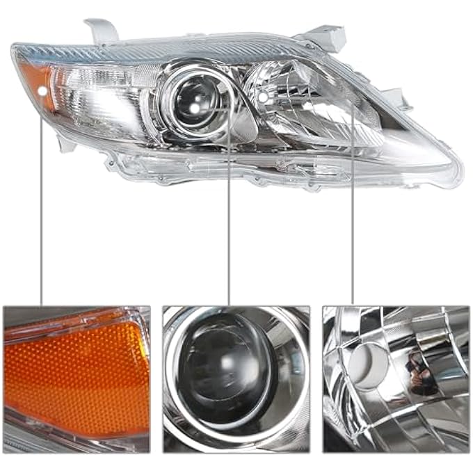 Silscvtt Headlights Replacement For Toyota Camry Se 2010 2011 Front Head Lamps Projector Headlights Pair LeftRight Side Passenger Driver Side - Image 3