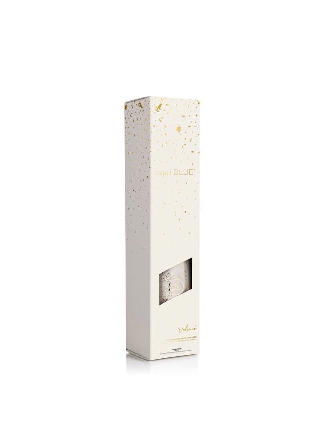Capri Blue Glimmer Reed Diffuser Set - Includes Diffuser Sticks, Scented Oil, and Decorative Glass Bottle - Home Decor Room Freshener - Capri Blue Home Fragrance - Volcano (8 fl oz)  - Image 2