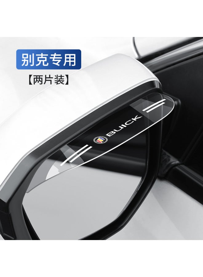 Car Rearview Mirror Rain Eyebrow Rain Shield Rain Shield Rain Shield Car Logo Cartoon Pattern Transparent Custom Decoration Universal