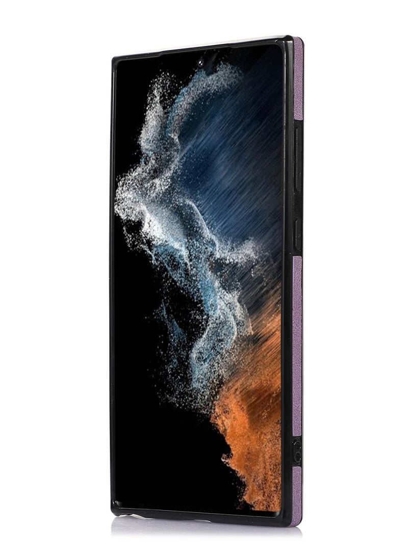 Suteni Back Cover Card Slots Leather Phone Case for Samsung - Image 2