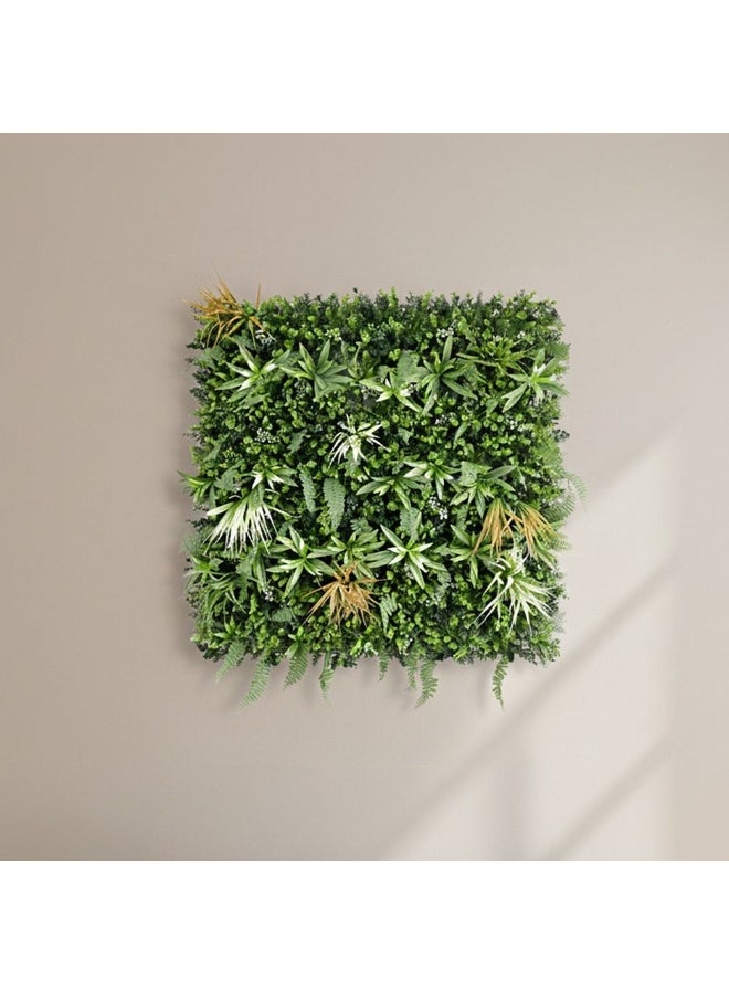 DANUBE HOME Artificial Fence – Fire Sky – Stylish Faux Decorative Hedge Privacy Panel for Garden, Patio, Balcony & Wall – UV-Protected Red-Green Landscaping Screen 100x100 cm - Image 1