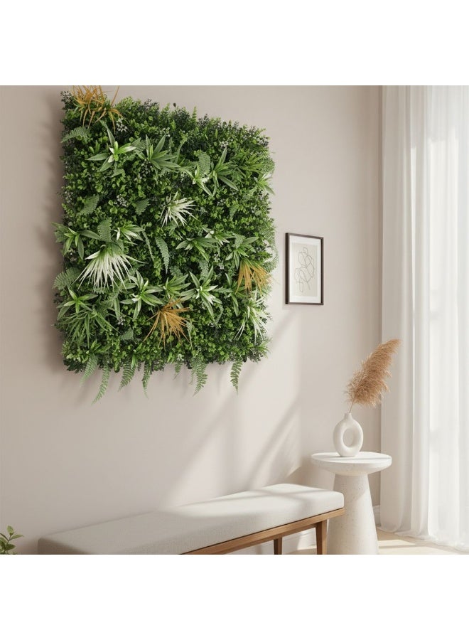 DANUBE HOME Artificial Fence – Fire Sky – Stylish Faux Decorative Hedge Privacy Panel for Garden, Patio, Balcony & Wall – UV-Protected Red-Green Landscaping Screen 100x100 cm - Image 3