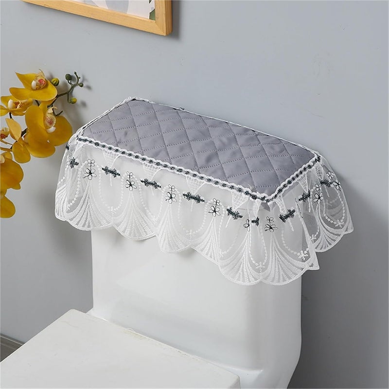 4pcs Universal Toilet Tank Cover Concealing Full-Coverage Separate for Bathroom(Grey-A) - Image 2