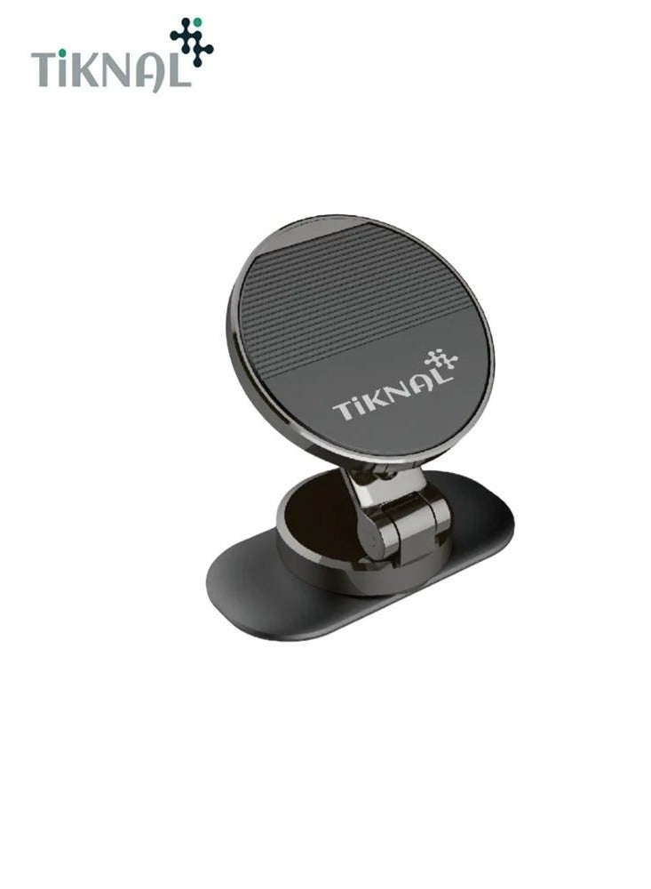 Tiknal TK-H370 Magnetic Car Phone Holder, 360° Rotation, Compact and Adjustable Design, Black - Image 3