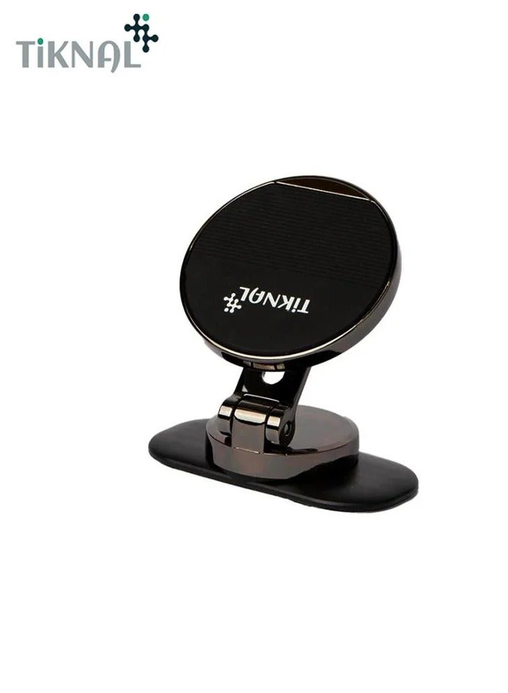 Tiknal TK-H370 Magnetic Car Phone Holder, 360° Rotation, Compact and Adjustable Design, Black - Image 4