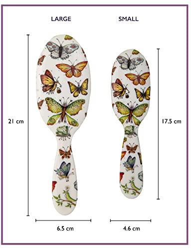 Rock & Ruddle Soft White Natural Boar Bristle Hairbrush for Babies and Young Children (Baby 6.9") - Perfect for Fine Hair Detangling and Smoothing - Designed & Made in UK - Unicorns Design - Image 3