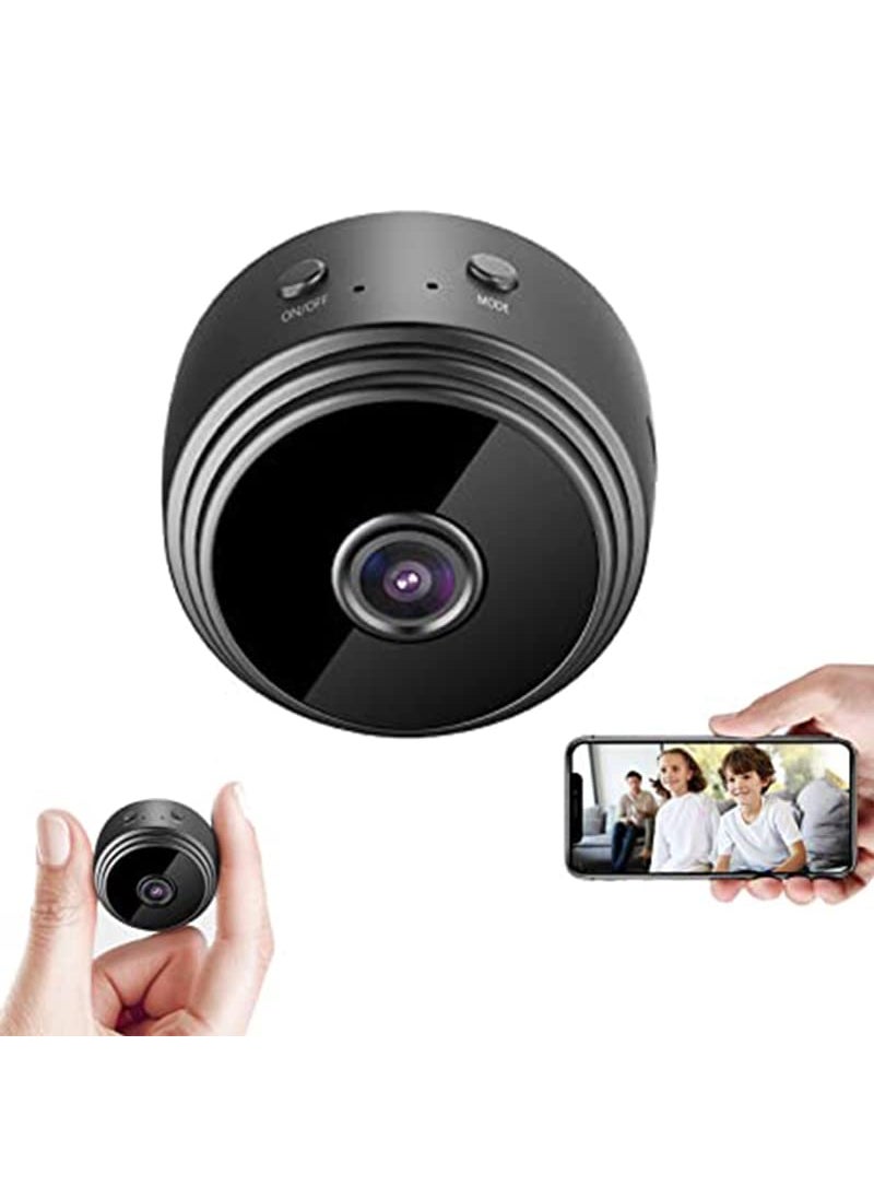 TECHNOVIEW Refurbished TECHNOVIEW Mini Spy Wireless Hidden Video Audio Full HD 1080P CCTV WiFi Camera with Night Vision Motion Detection Supports Upto 64 GB Card not Included Battery Operated Black HD  - Image 1