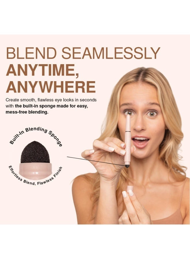 بالاديو قلم ظلال عيون مقاوم للماء مع إسفنجة دمج، طويل الأمد (برونز شيمر) - Image 5