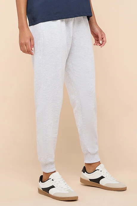 أر أند بي Solid Joggers with Drawstring Waist