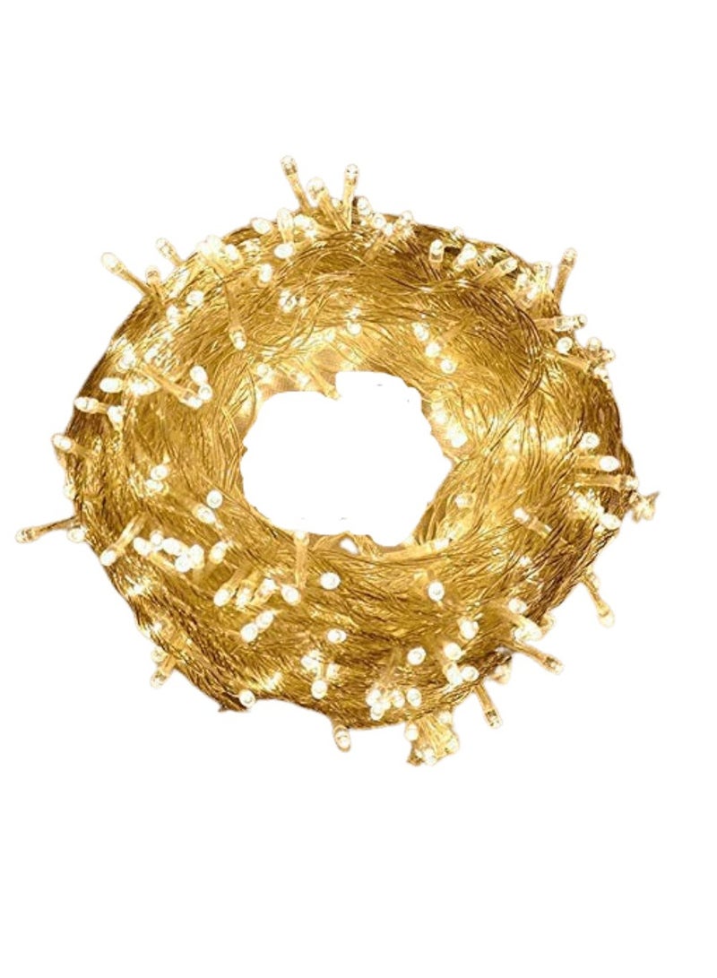 Yuwell Ramadan Light 10 Meter 100 LED Warm White LED Fairy Light Exterior Waterproof Light For Ramadan Decoration Curtain Light For Home and Outdoor Decoration Light Multimode Operated Light - Image 4