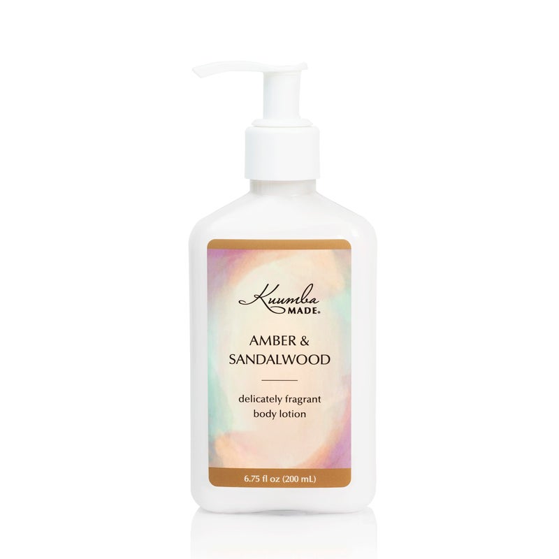 Kuumba Made Amber  Sandalwood Body Lotion 675 fl oz  Moisturizing Scented Lotion with Dispenser Pump