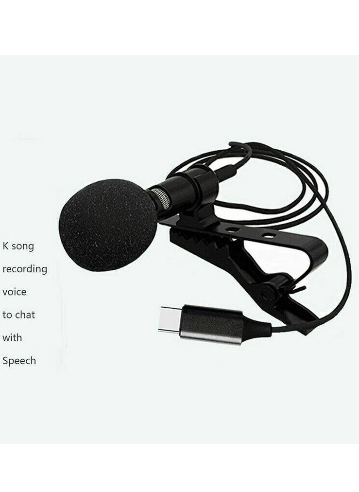 ELTRAZONE USB C Lavalier Lapel Microphone for Video Recording Mini Type C/3.5mm Clip-on Mic Plug Play Lav Mic for Android Phone PC Laptop - Image 3