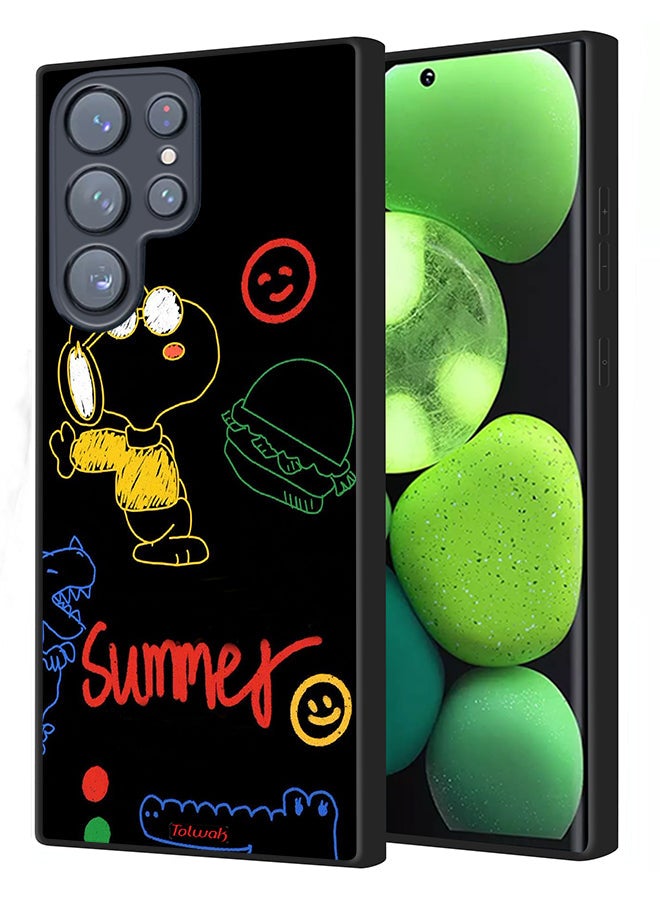 Tolwak Samsung Galaxy S22 Ultra 5G Protective Case Cover Summer Sticker - Image 1