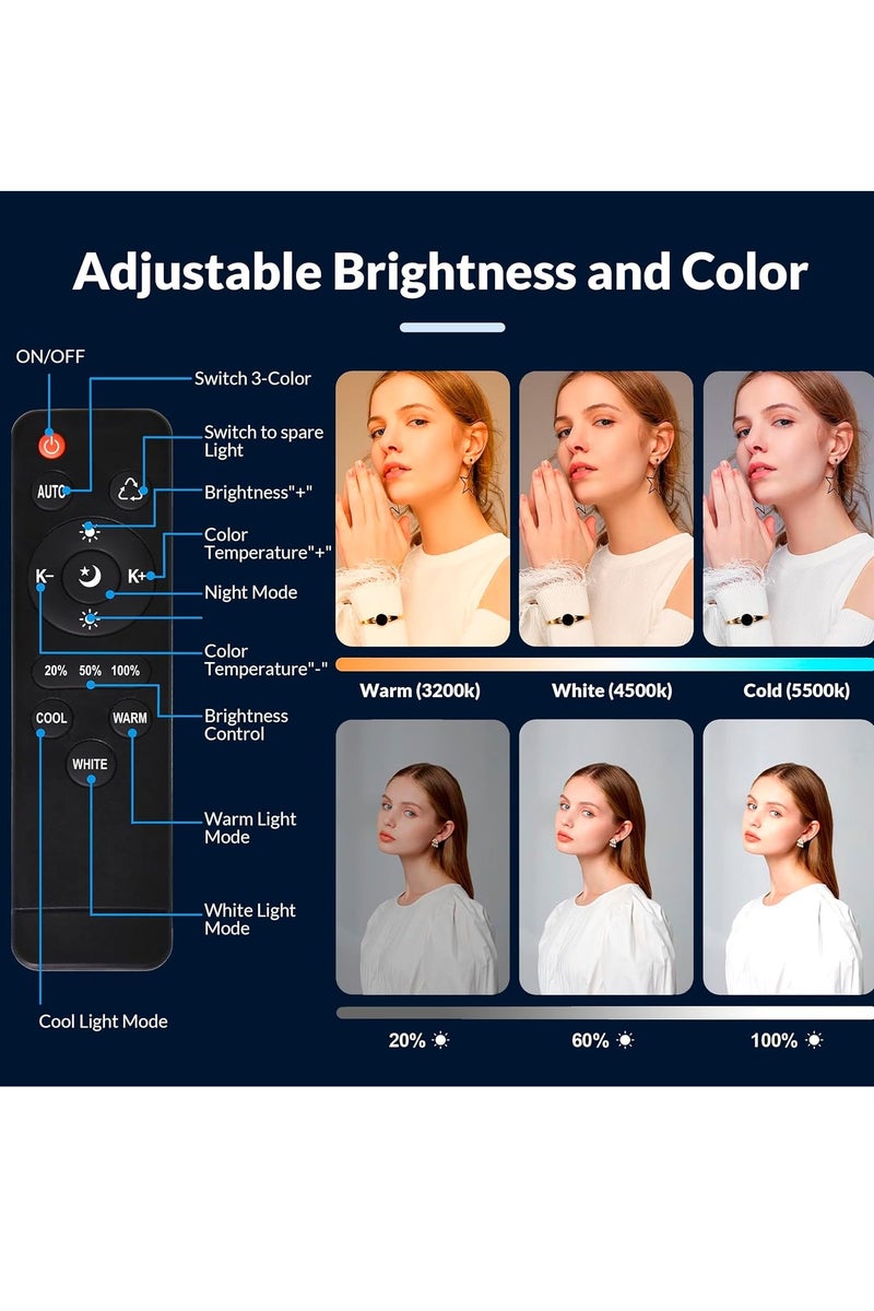 Bynaries Electronics BYNARIES Softbox Lighting Kit | photography light Kit with 2x20x28" Soft Box, 2x50W LED Bulb (3000K-7000K), 2 Adjustable Stand, 2 Remote & Bag - Studio Light for Video Recording & Portrait Shooting - Image 5