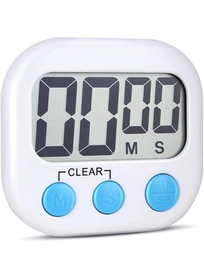 Digital Kitchen Timer with Alarm Kitchen Accessories – Large Display, Loud Beep, Magnetic Back, Stand & Hook – Countdown Timer for Cooking, Study, and Workout - Image 1